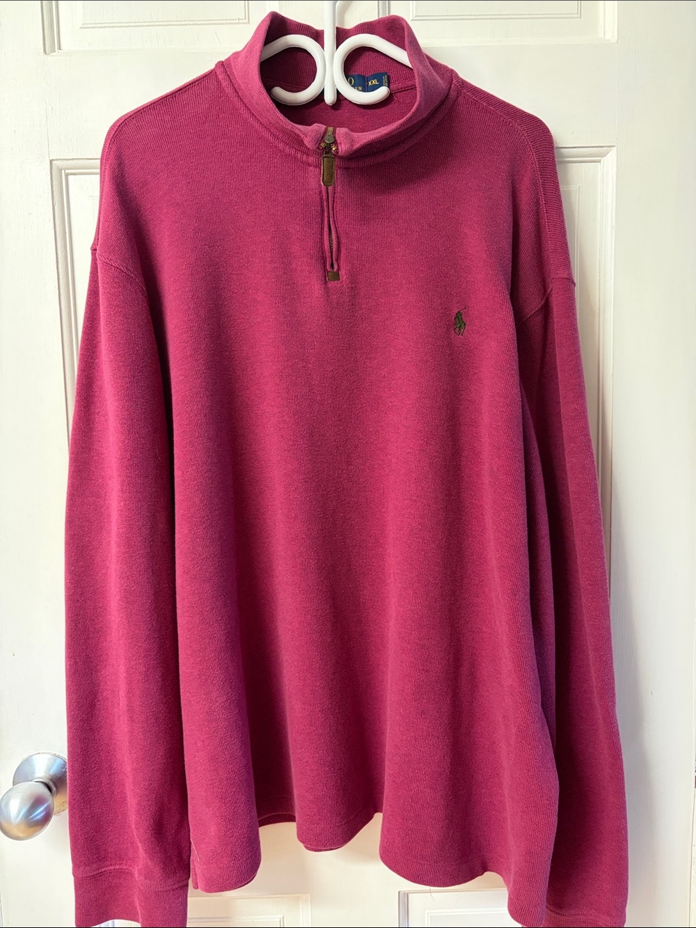 Polo by Ralph Lauren cotton quarter zip sweater men’s size XXL